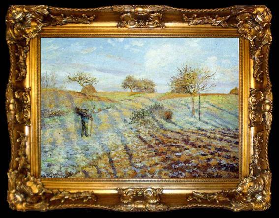 framed  Camille Pissaro Hoarfrost, ta009-2